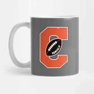 Big Bold Cincinnati Bengals Monogram Mug